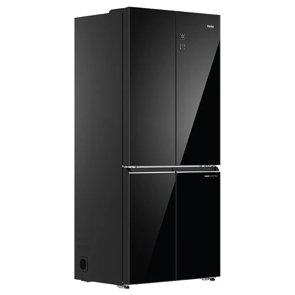 HAIER HRB 600KGU1 520 LTR BLACK GLASS REF